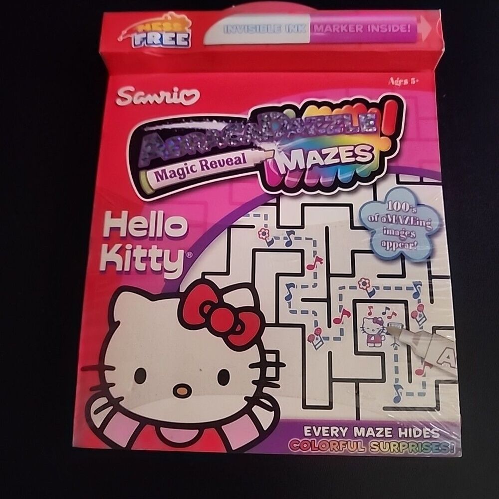 Hello Kitty Abracadazzle Magic Reveal Mazes Activity Pack 2005 Nip